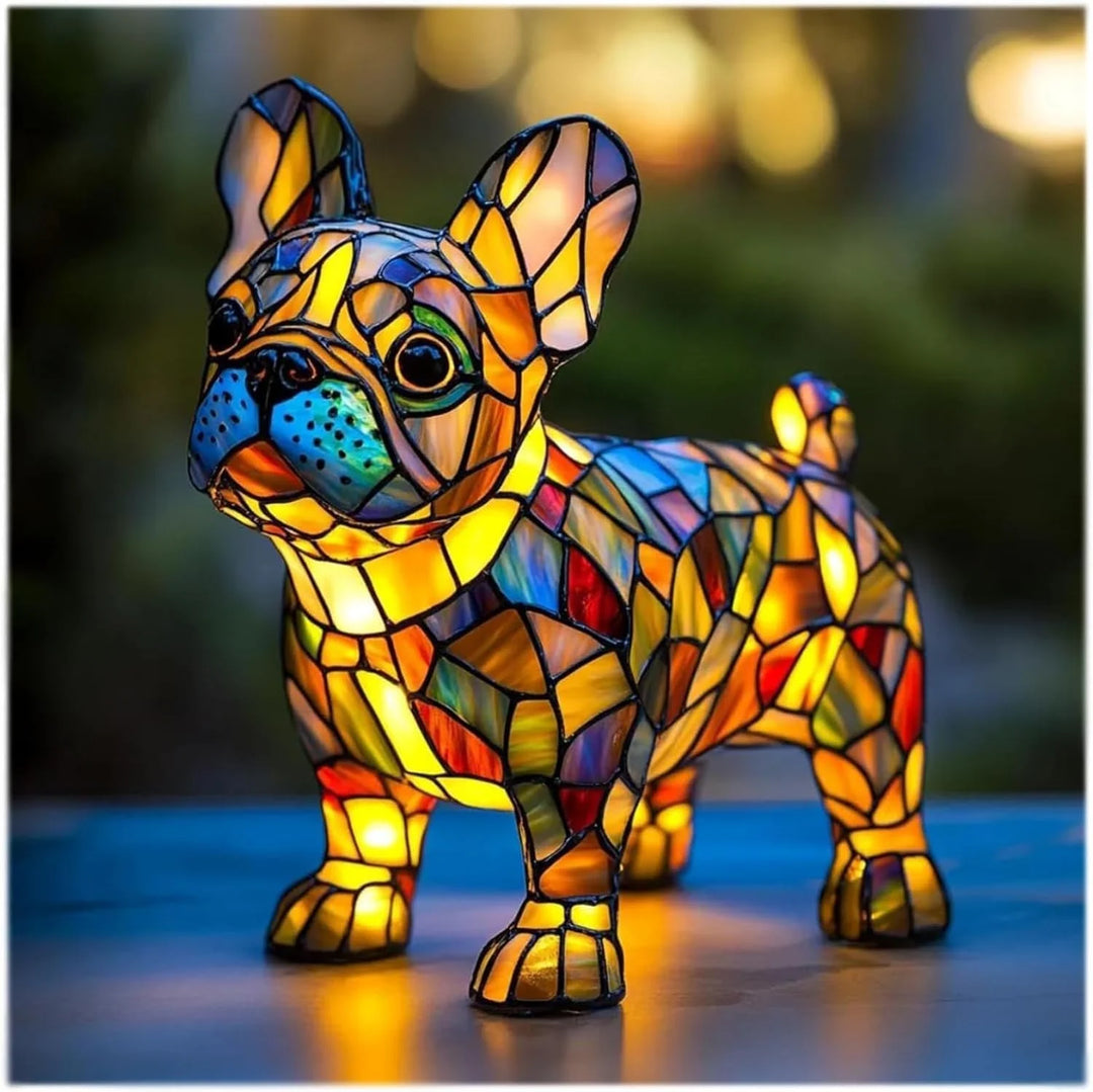 BRUNO | MAGISK COLOURED GLASS DOG LAMP