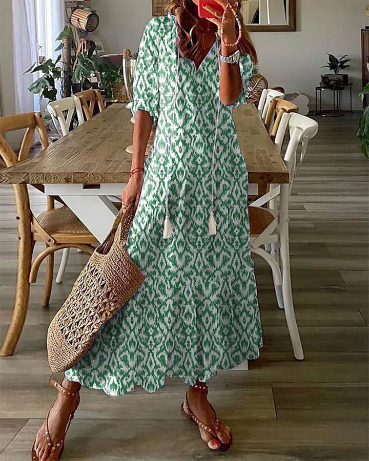 EVAN™ | ELEGANT BOHEMIAN DRESS WITH BELLY COVERAGE