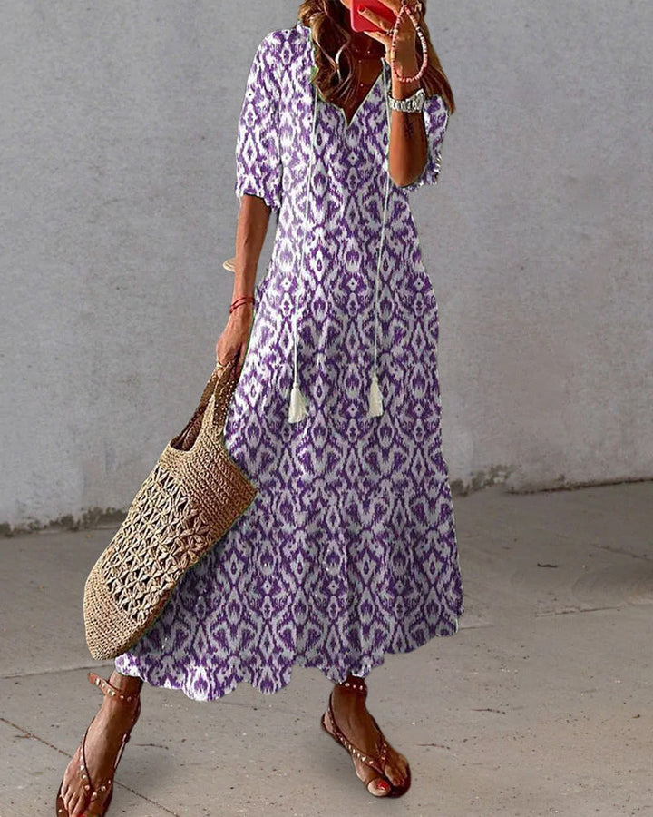 EVAN™ | ELEGANT BOHEMIAN DRESS WITH BELLY COVERAGE