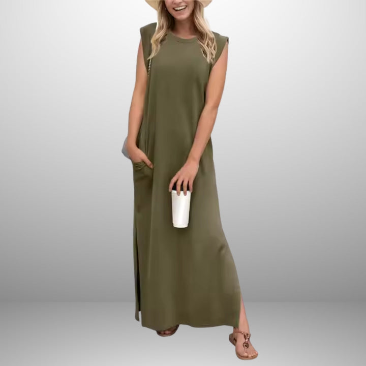 EMMA | ROBE LONGUE FLUIDE ANTI-FROISSE