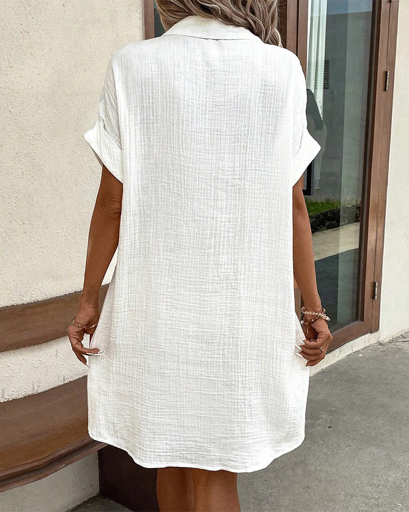 MELINA™ | ROBE CHEMISE BOUTONNÉE SANS EFFORT