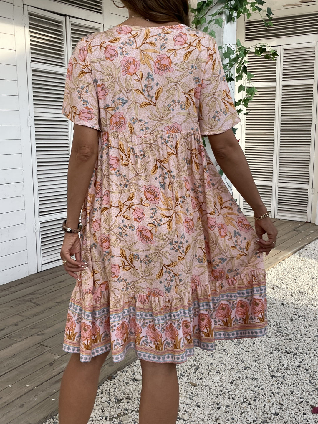 ZARA™ | FLORAL DRESS WITH TIE AT THE BACK