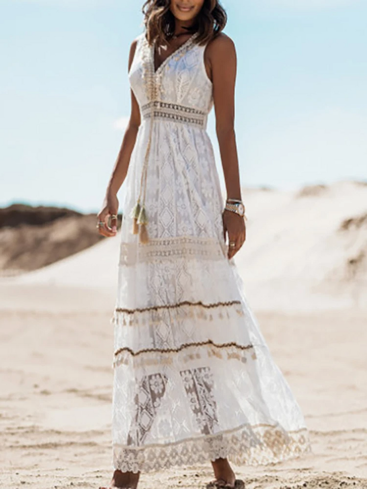Alessia™ | Robe fluide bohème de luxe (presque épuisée)