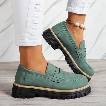 ELISABETTA | COMFORTABLE SUEDE LOAFERS WITH THICK, PADDED SOLE