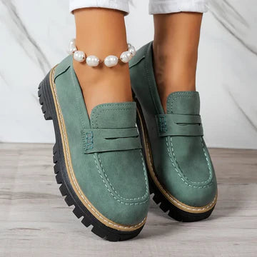ELISABETTA | COMFORTABLE SUEDE LOAFERS WITH THICK, PADDED SOLE