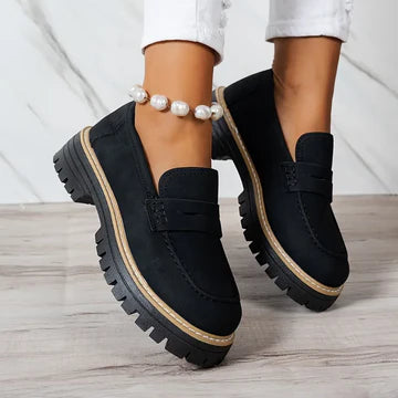 ELISABETTA | COMFORTABLE SUEDE LOAFERS WITH THICK, PADDED SOLE