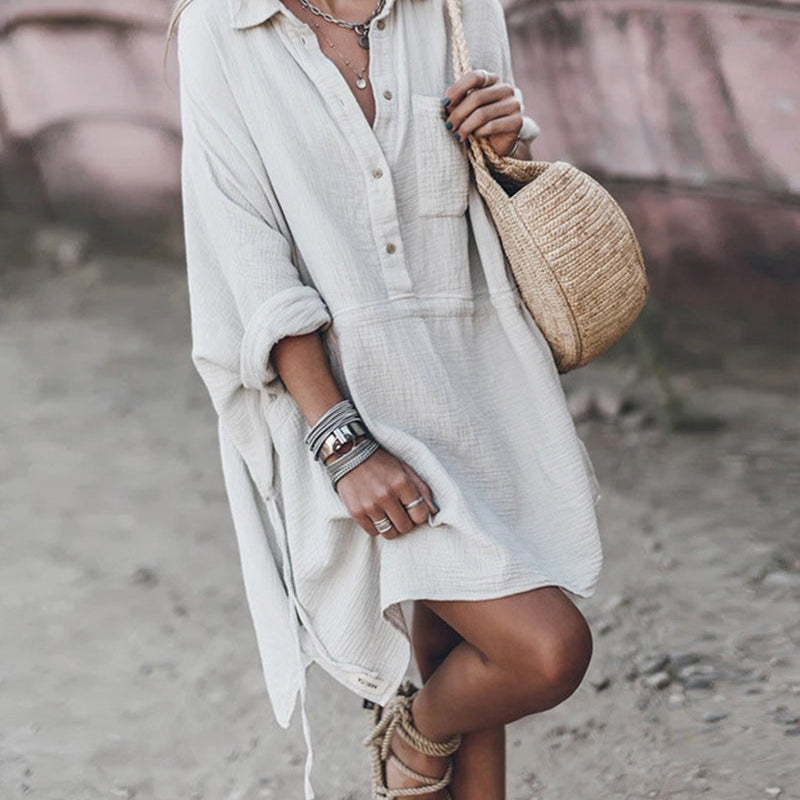 Dalia™ | Chemise chic en coton mélangé
