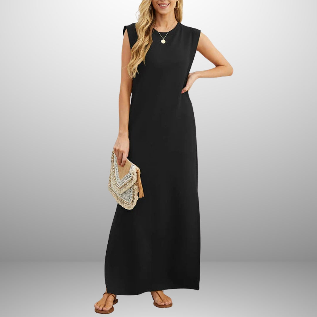 EMMA | ROBE LONGUE FLUIDE ANTI-FROISSE