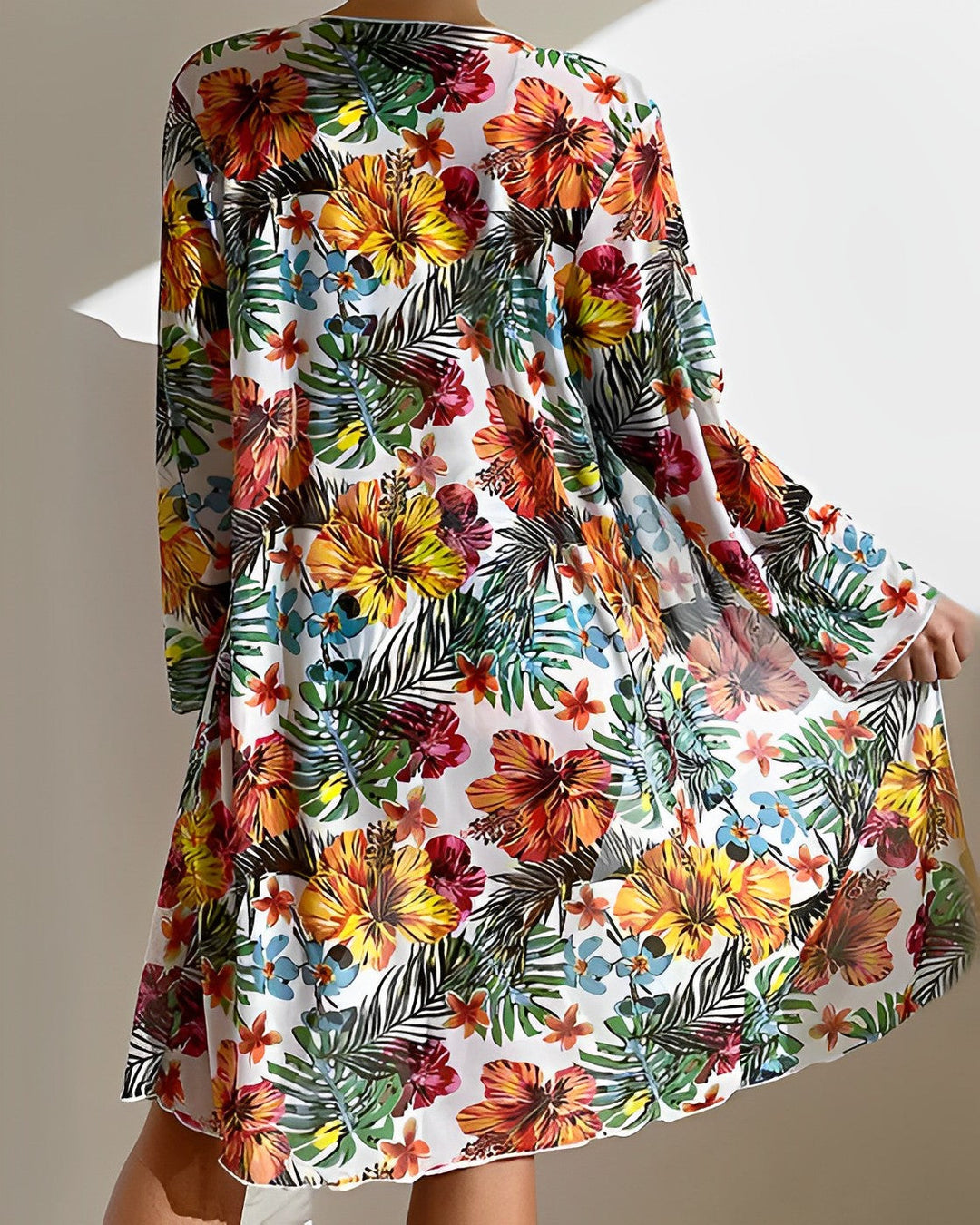 ISLA - ENSEMBLE DE BIKINI À IMPRIMÉ TROPICAL AVEC COUVERTURE