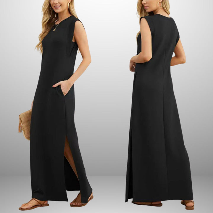 EMMA | ROBE LONGUE FLUIDE ANTI-FROISSE