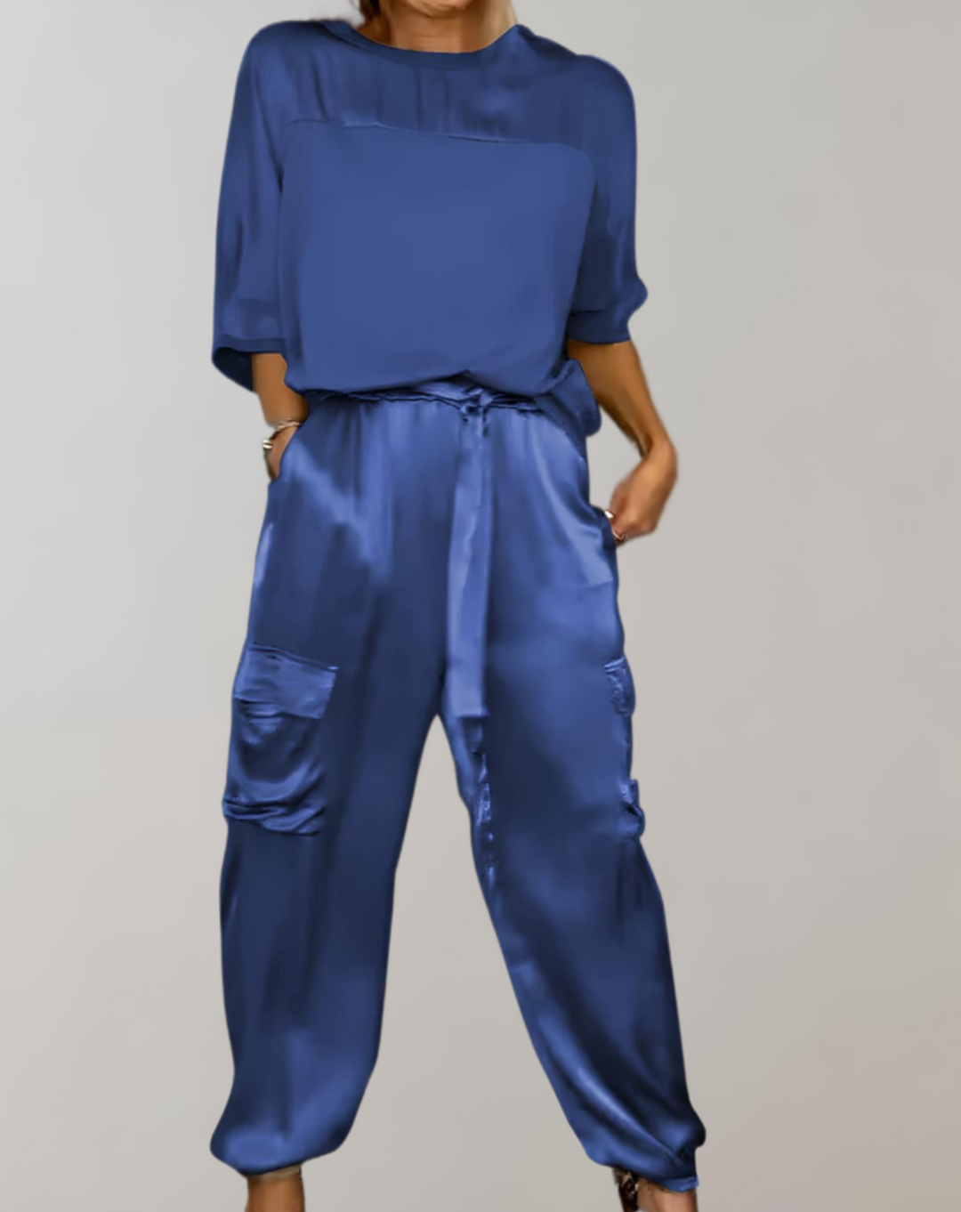 MIRIAM - SILKY CARGO LOUNGE SET