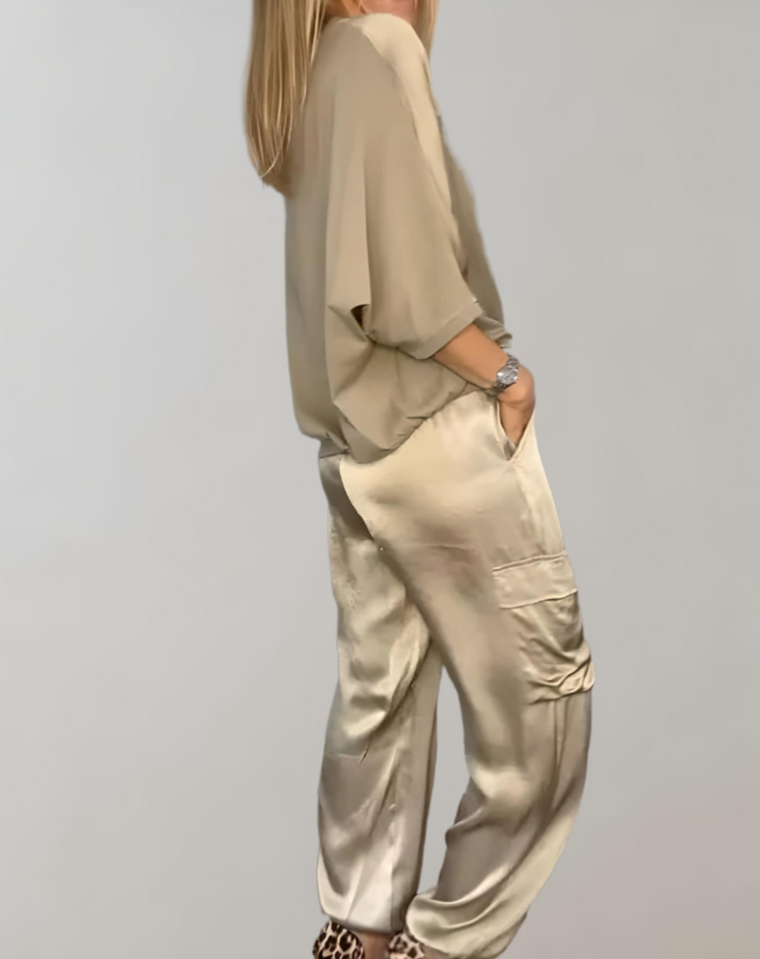 MIRIAM - SILKY CARGO LOUNGE SET