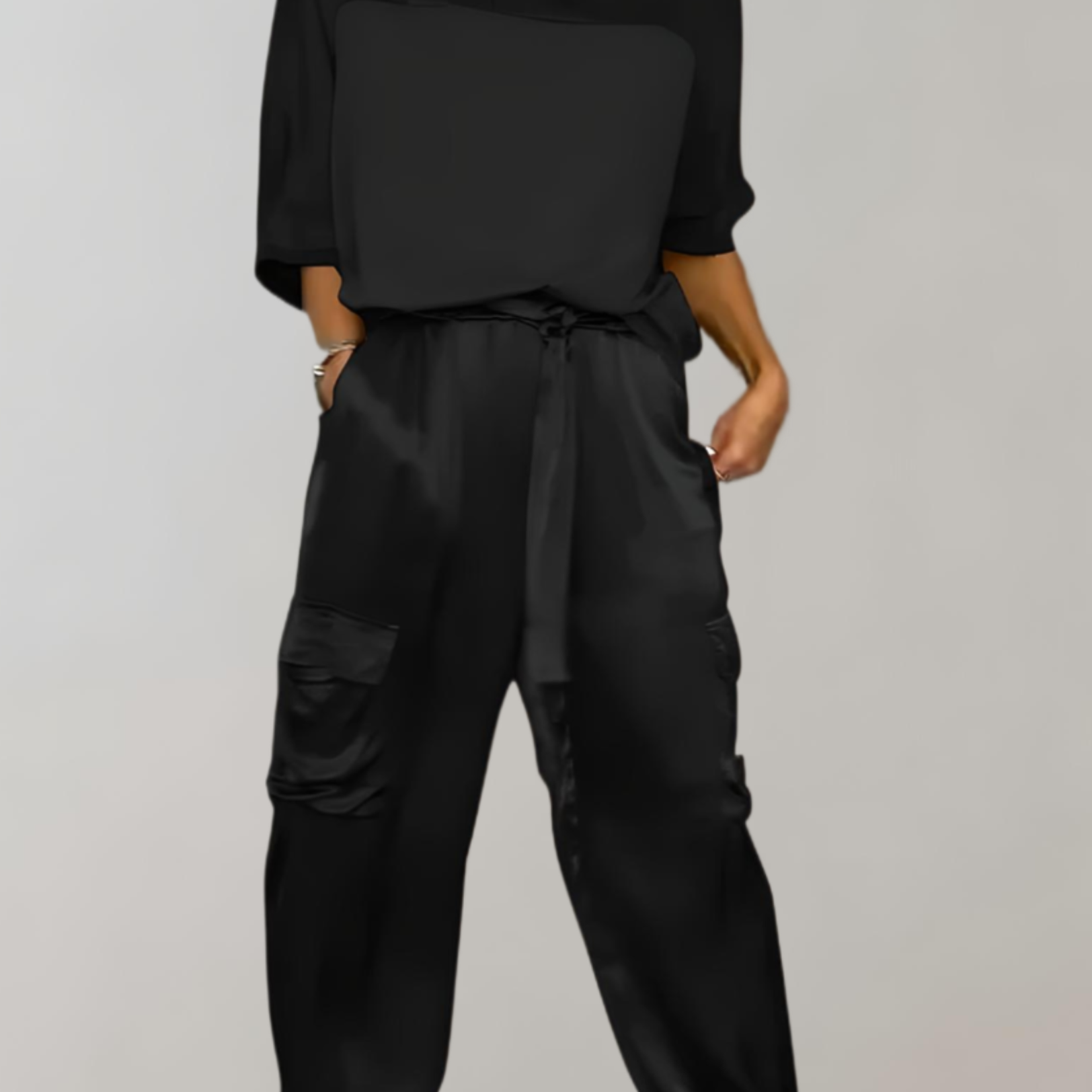 MIRIAM - SILKY CARGO LOUNGE SET