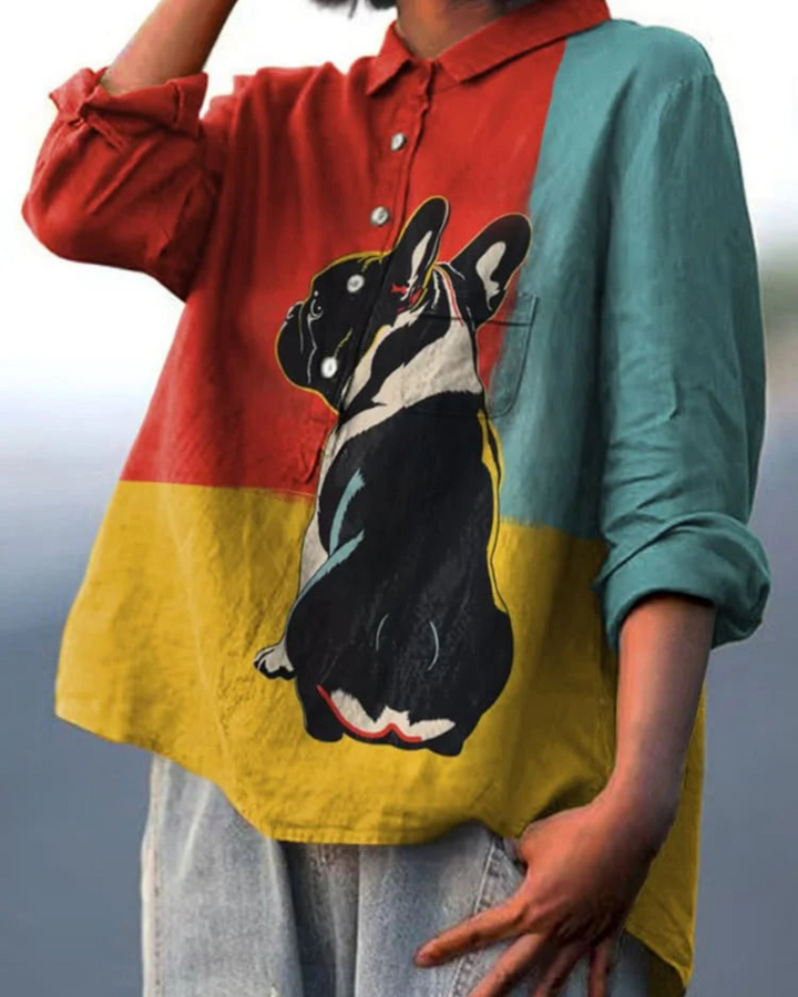 MEL™ | DOG PATTERN SHIRT