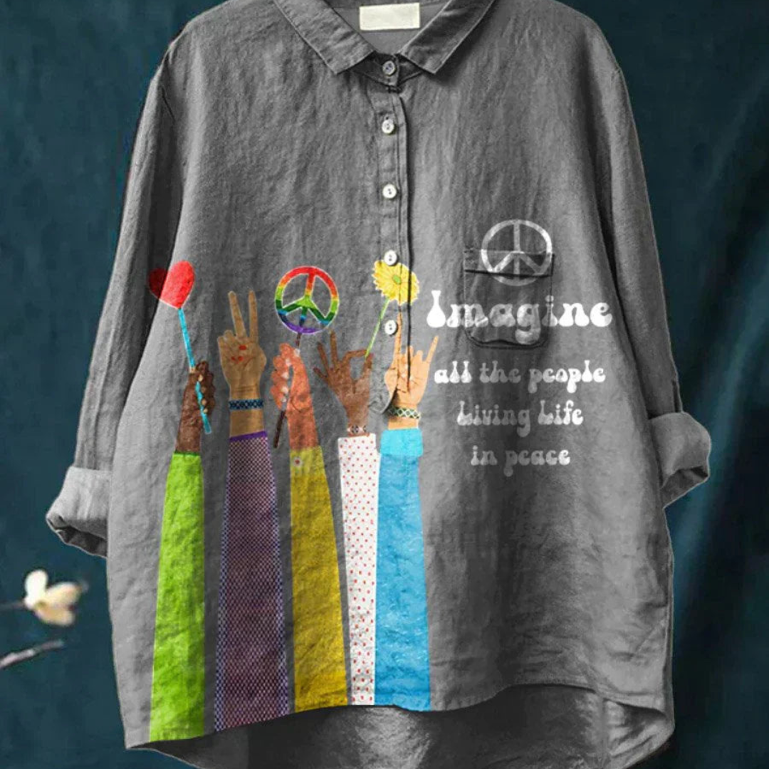 SELENE™ | HIPPIE ART SHIRT