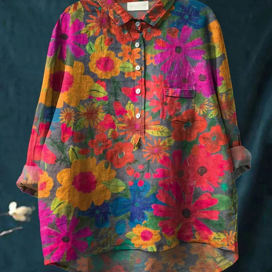 RONNIE™ | PLANT PRINT SHIRT
