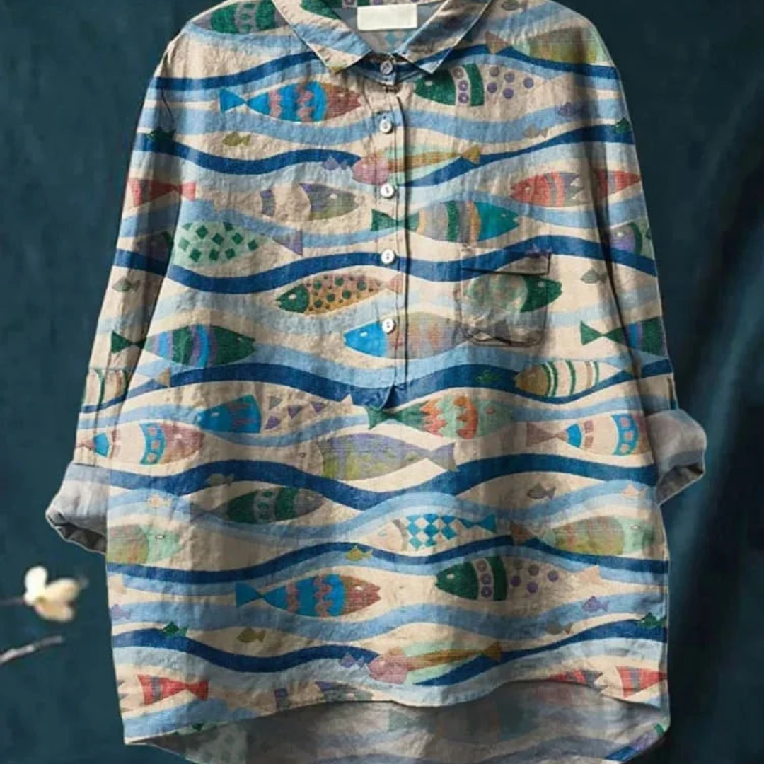 DANNY™ | FISH PRINT SHIRT