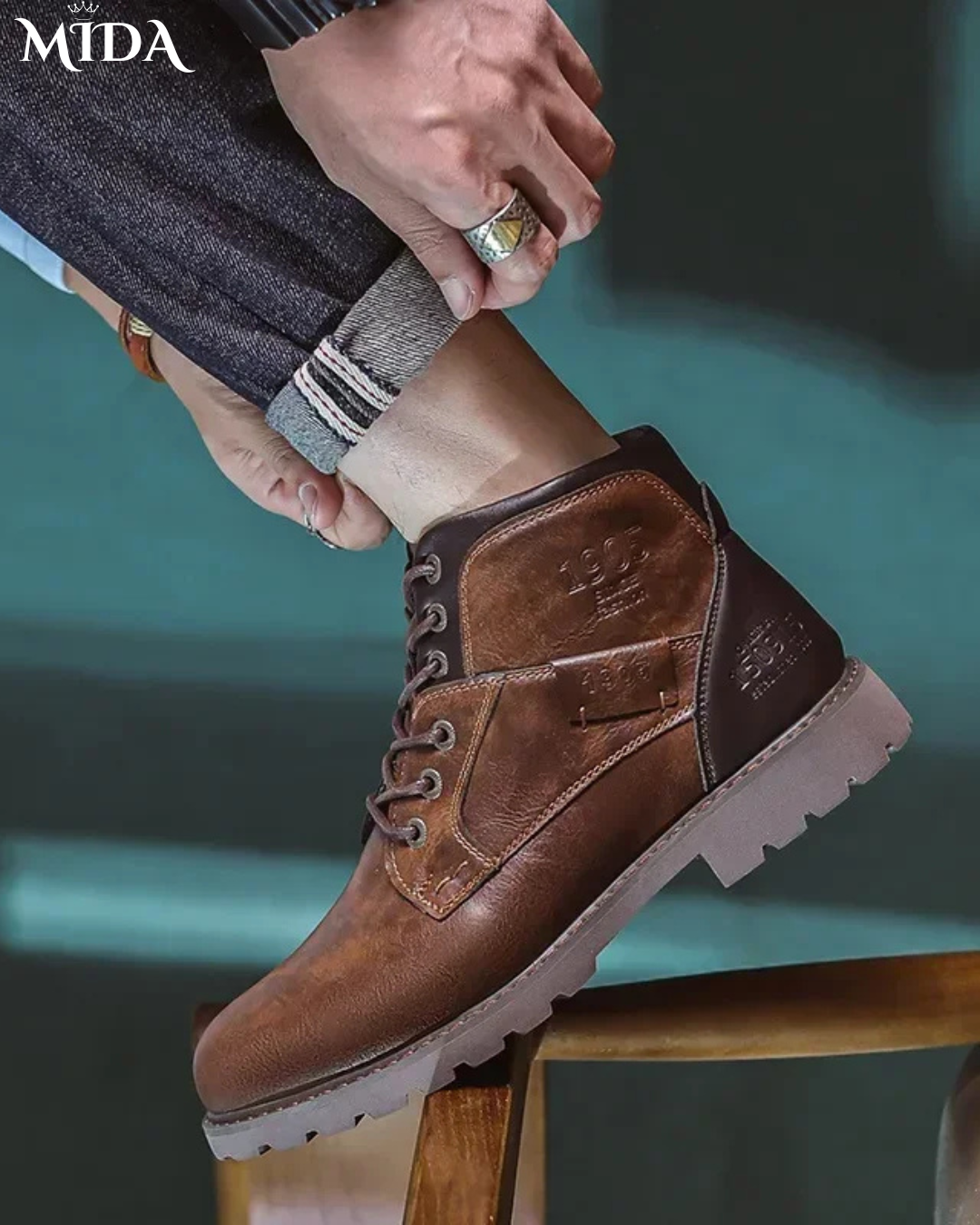 Ford | Men's British Style Leather Casual Boots Regular Price