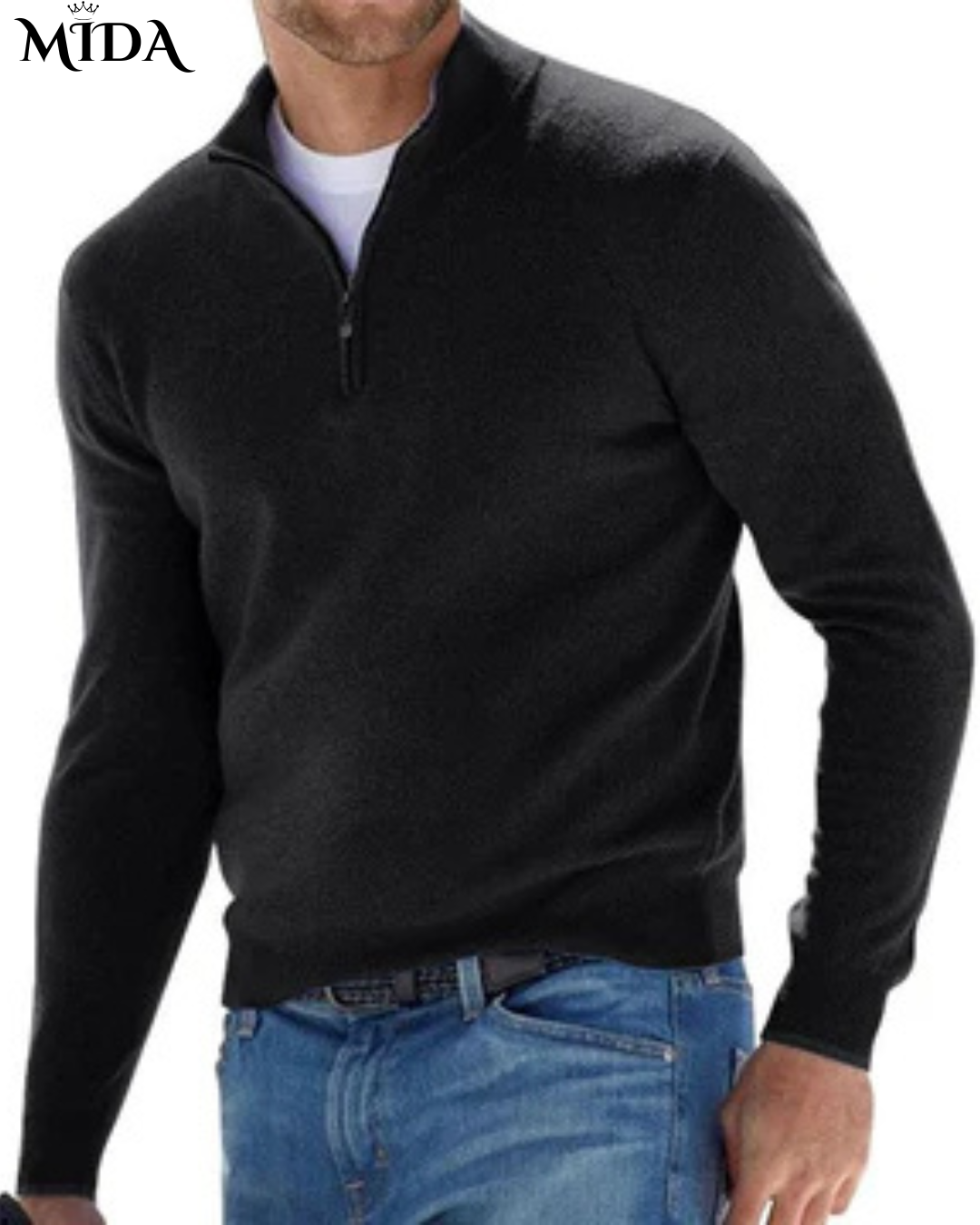Bruce™ | Zip-up sweater