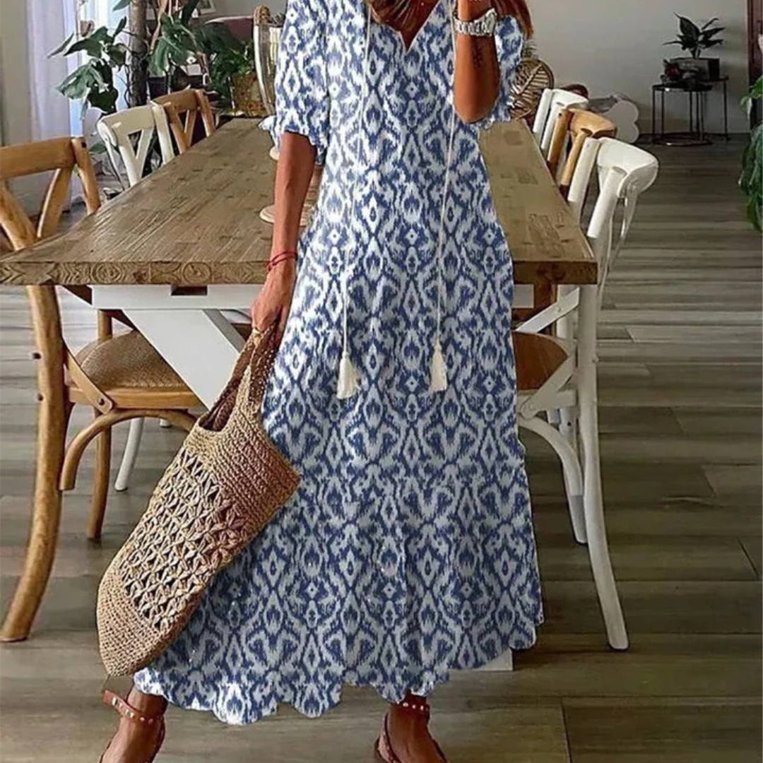 EVAN™ | ELEGANT BOHEMIAN DRESS WITH BELLY COVERAGE