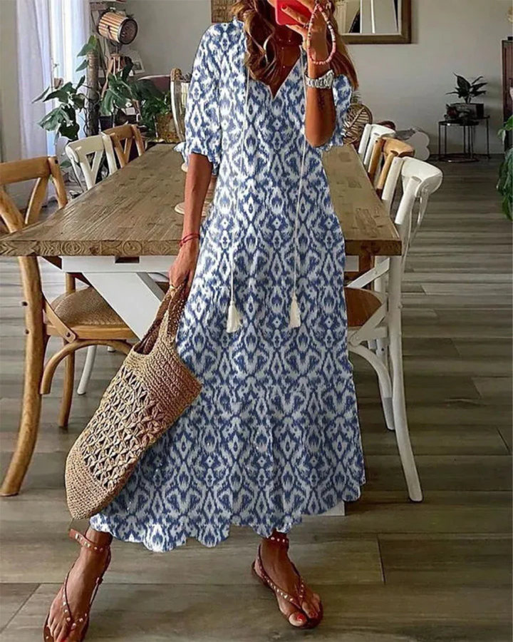 EVAN™ | ELEGANT BOHEMIAN DRESS WITH BELLY COVERAGE