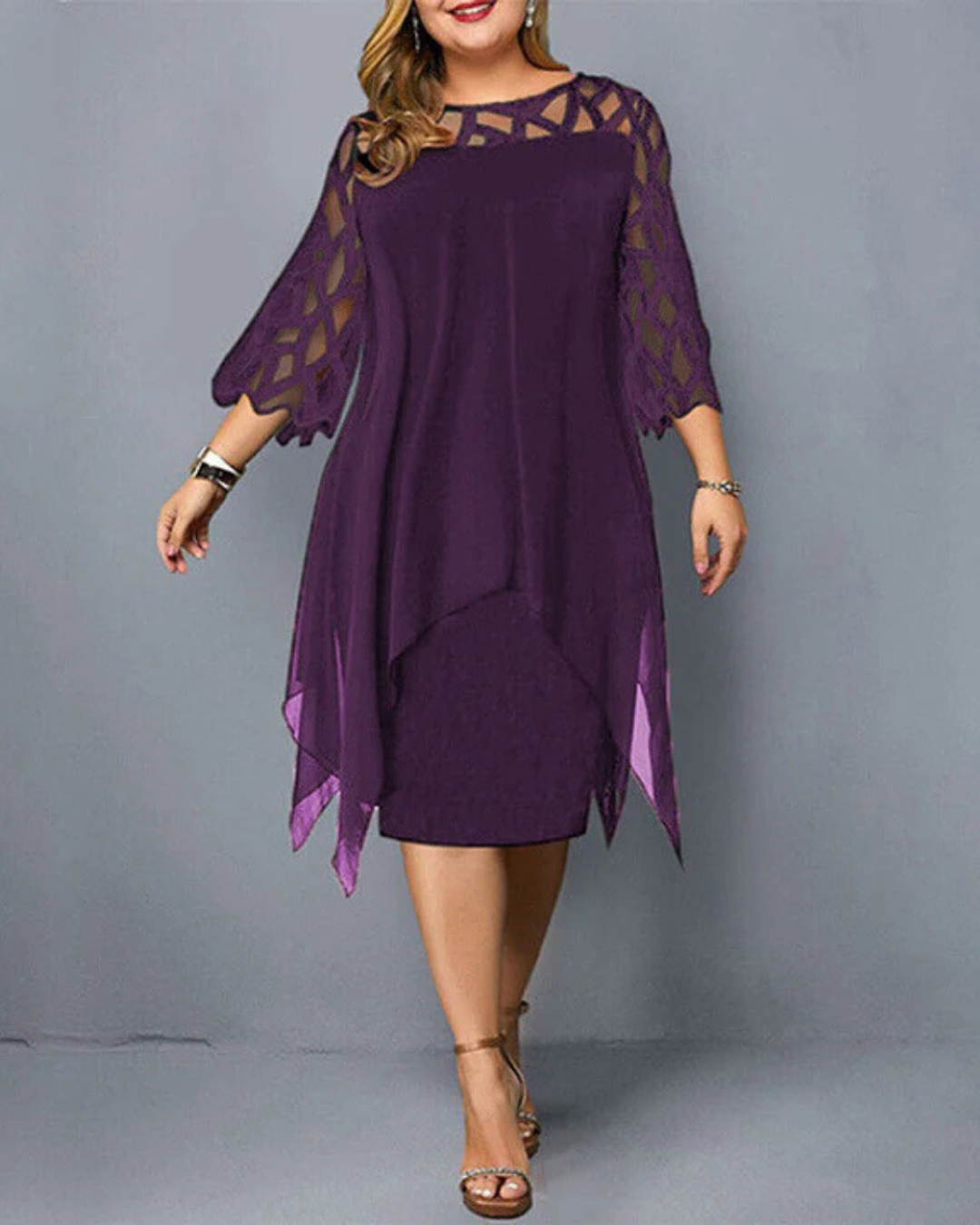 ANNIKA™ |  ROBE MIDI GRANDE TAILLE
