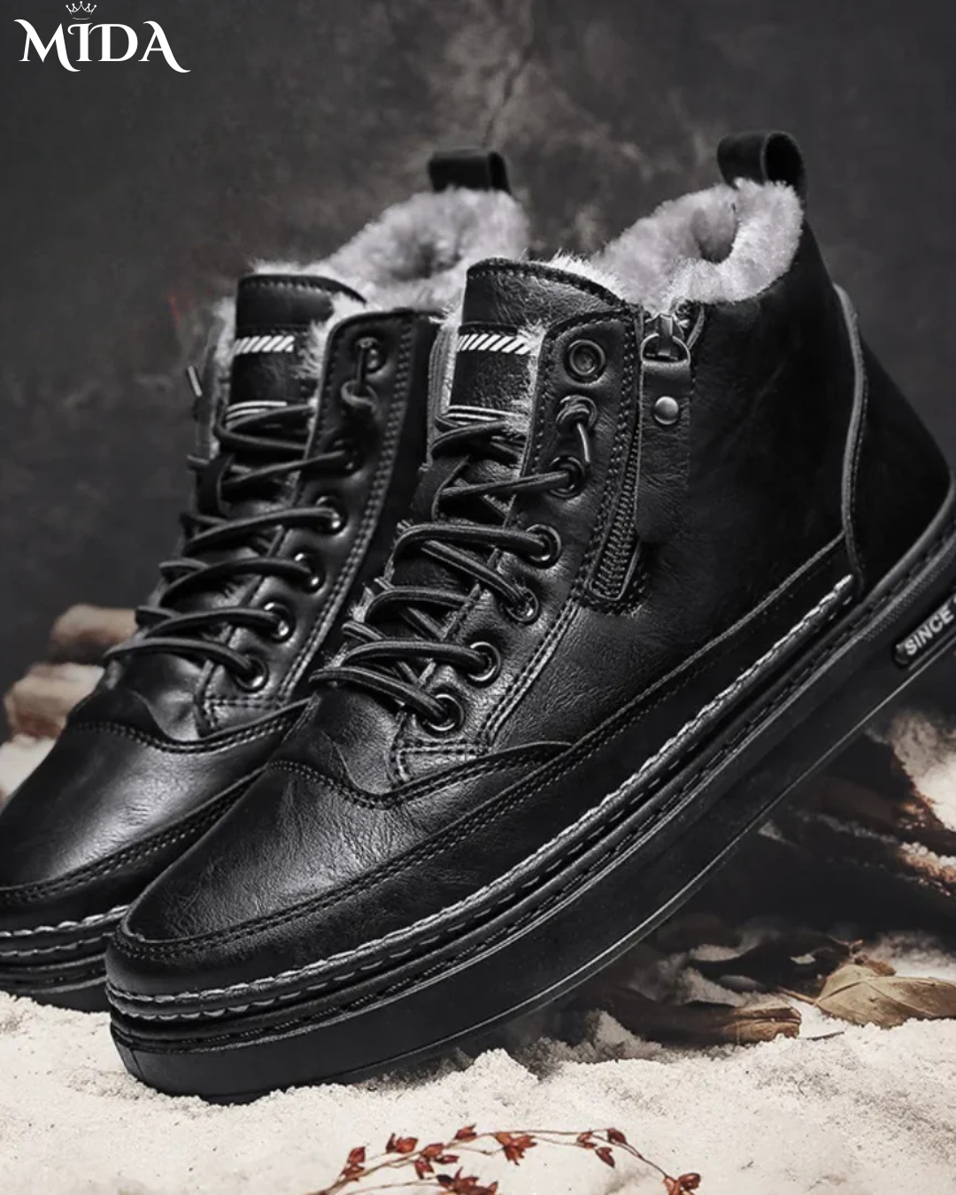 Liam™ | Wide-fit Leather Winter Boots