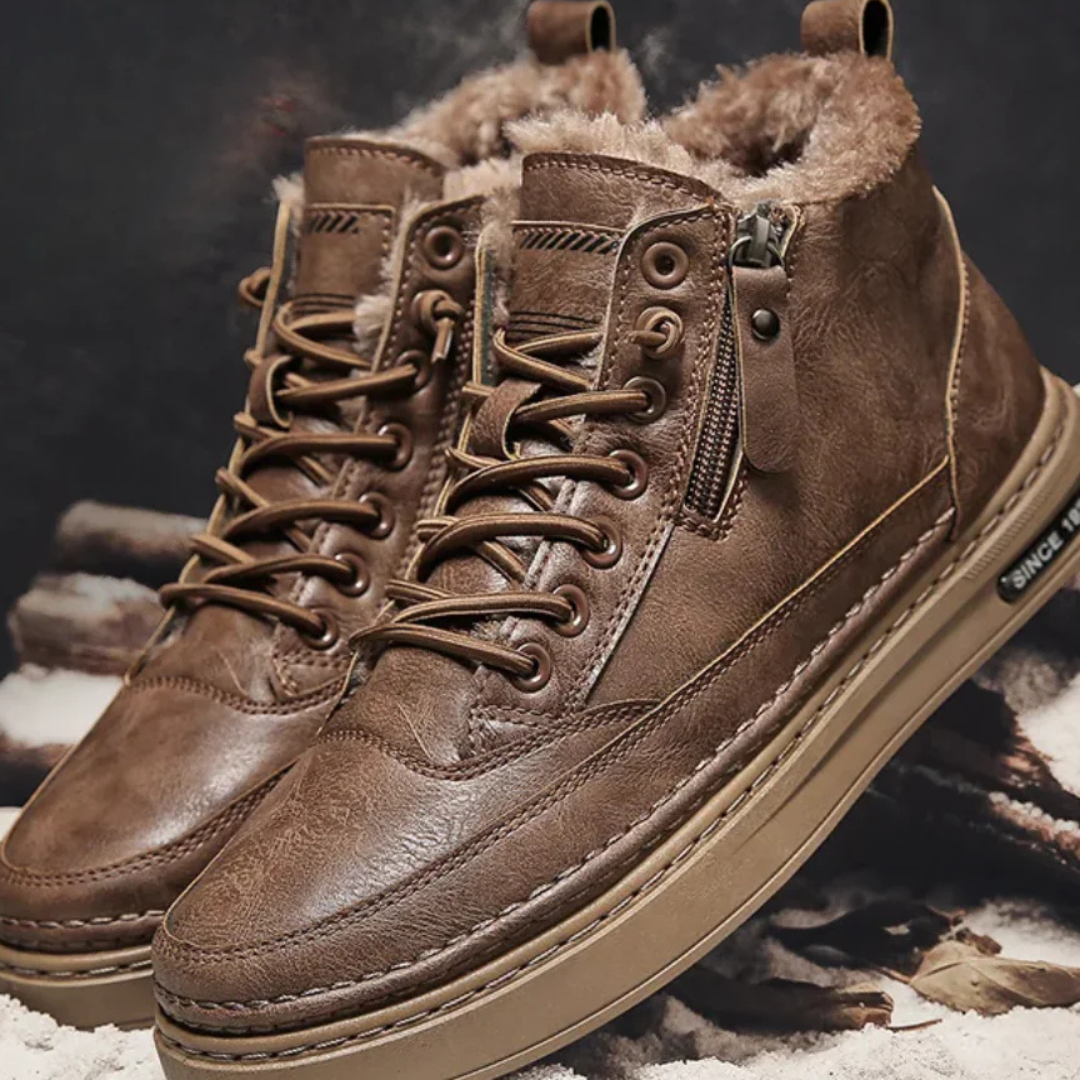 Liam™ | Wide-fit Leather Winter Boots