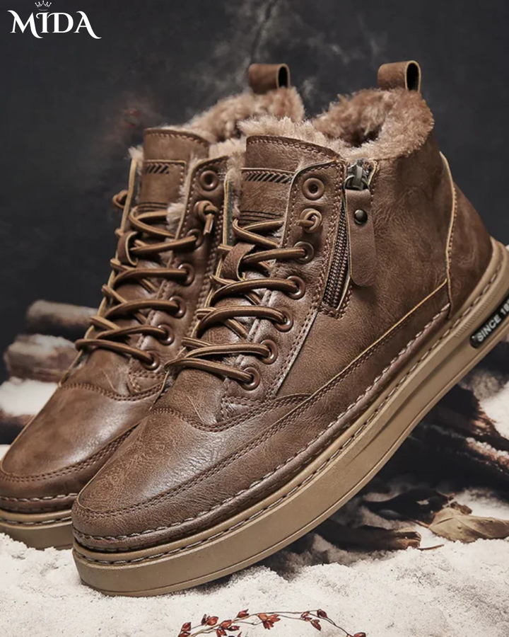 Liam™ | Wide-fit Leather Winter Boots