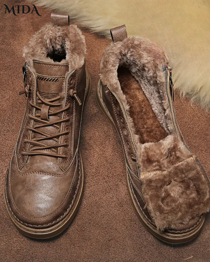 Liam™ | Wide-fit Leather Winter Boots