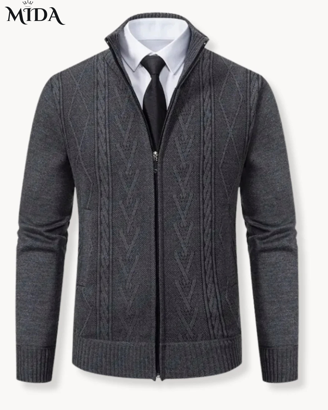 Kai | Modern Knit Zip-Up Sweater
