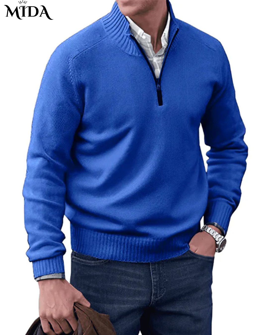 Walter | Stylish  Zipper Sweater