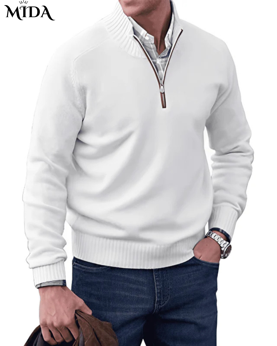 Walter | Stylish  Zipper Sweater