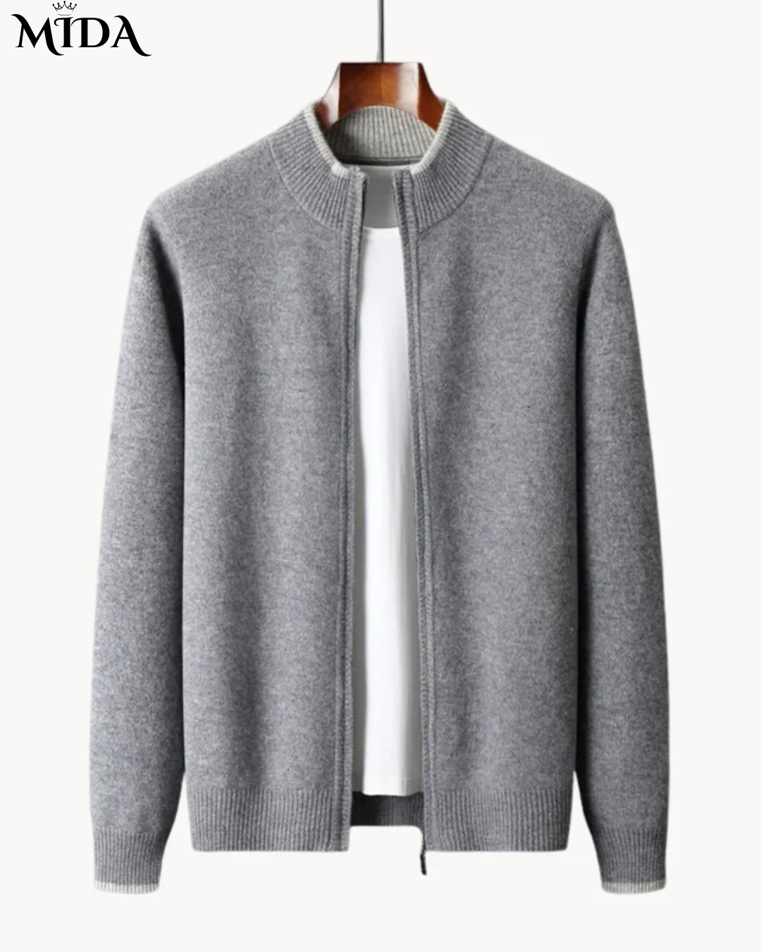 Milo | Merino Wool Zip Sweater