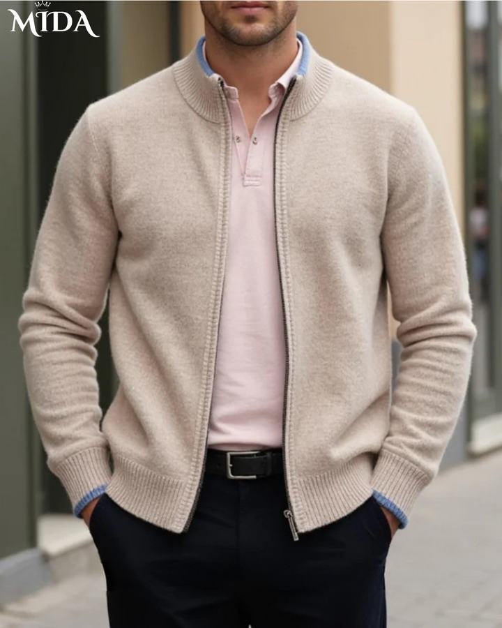 Milo | Merino Wool Zip Sweater