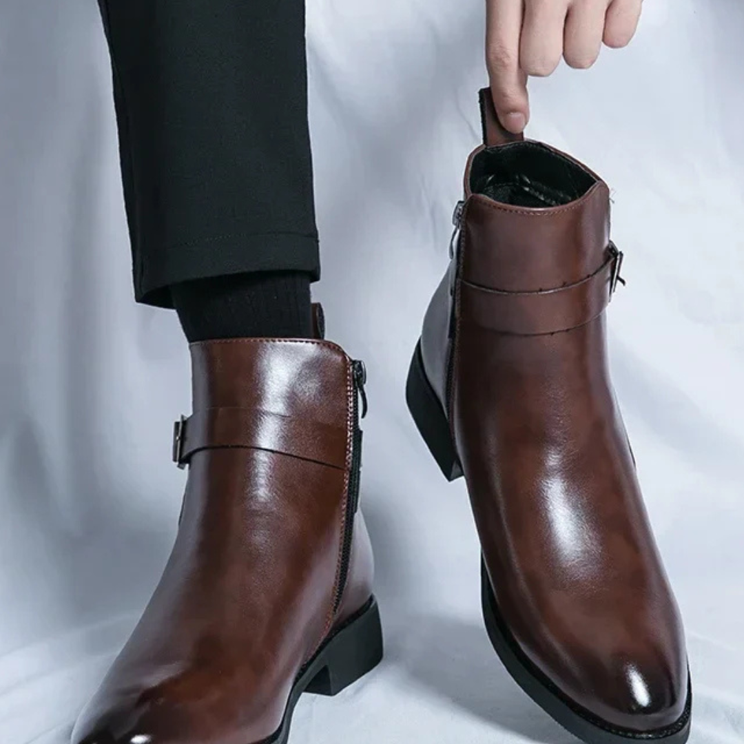 Stride  Genuine Leather Chelsea Boots