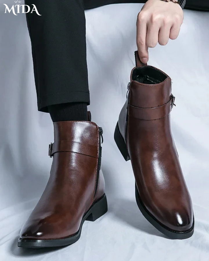 Stride  Genuine Leather Chelsea Boots