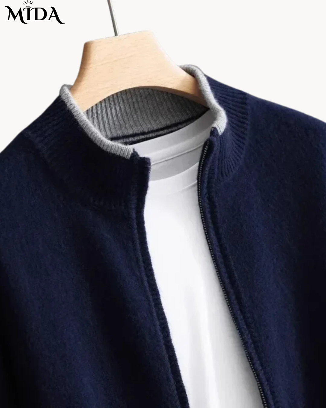 Milo | Merino Wool Zip Sweater