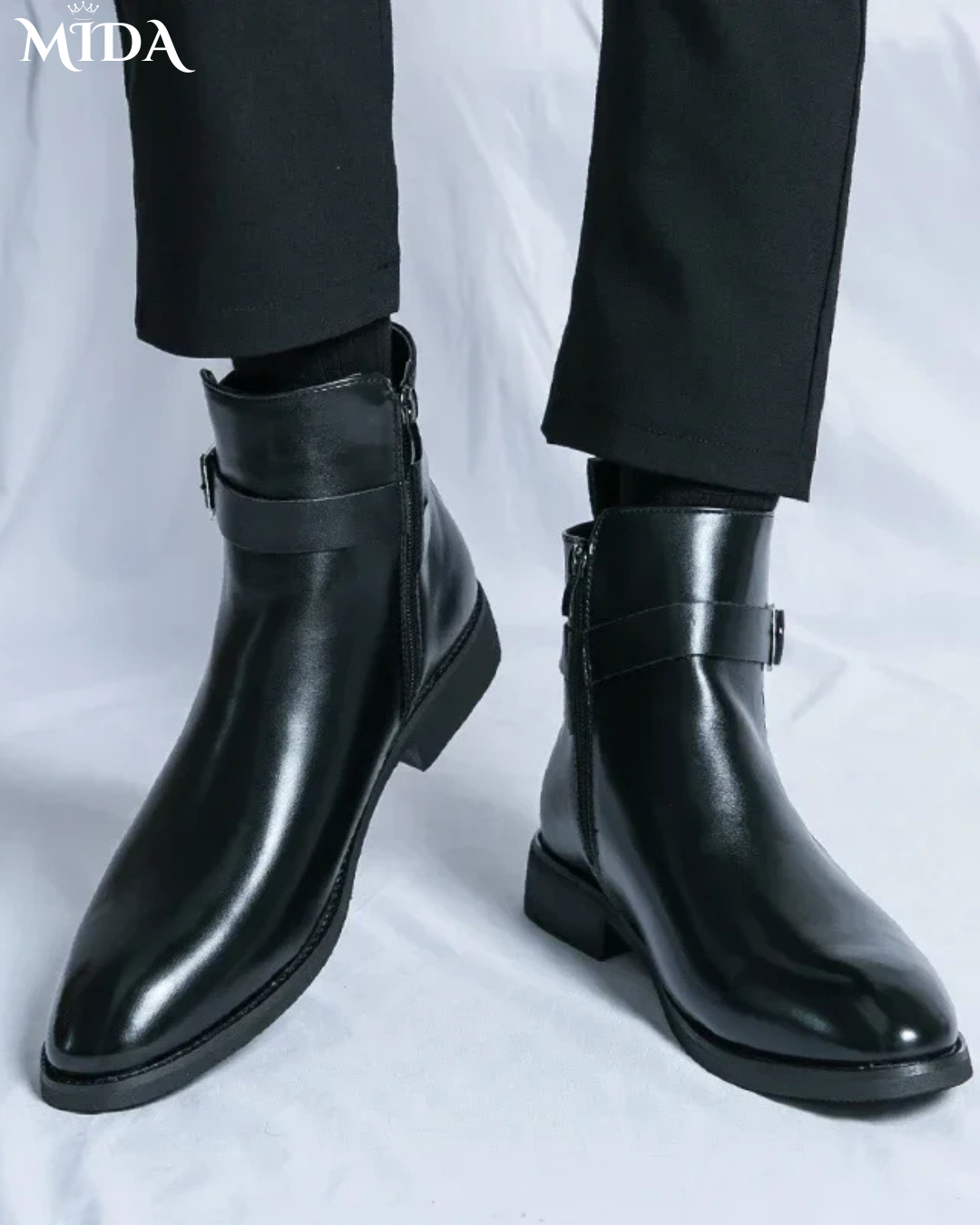Stride  Genuine Leather Chelsea Boots