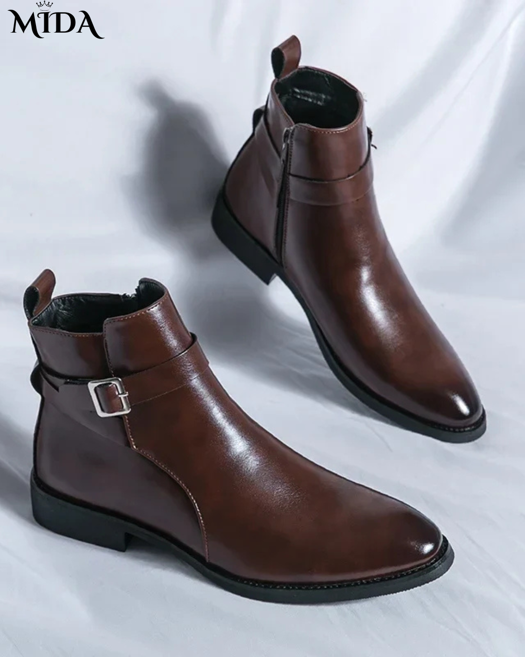 Stride  Genuine Leather Chelsea Boots