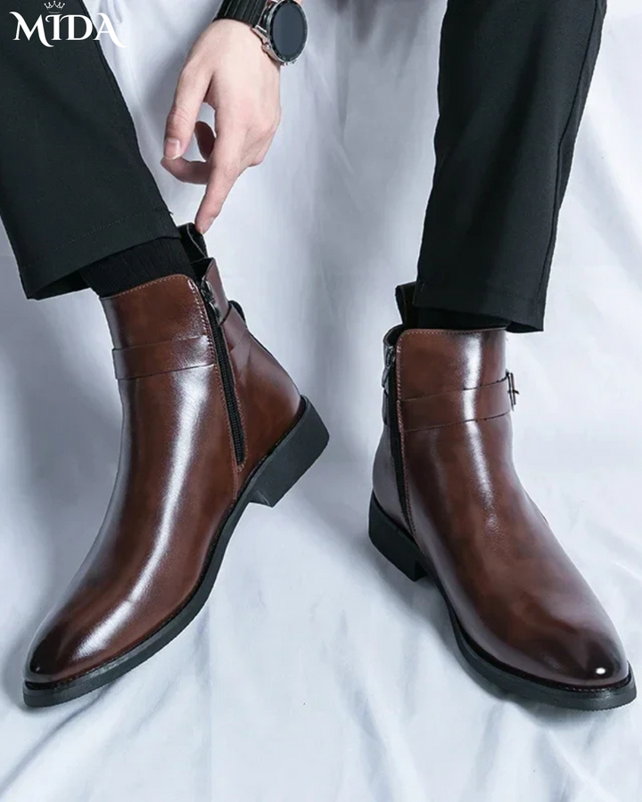 Stride  Genuine Leather Chelsea Boots