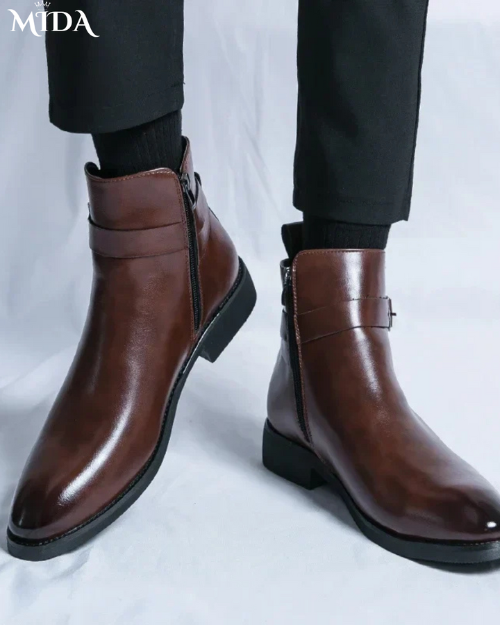 Stride  Genuine Leather Chelsea Boots