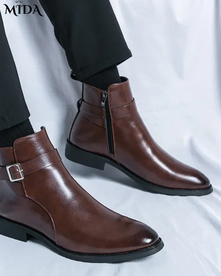 Stride  Genuine Leather Chelsea Boots