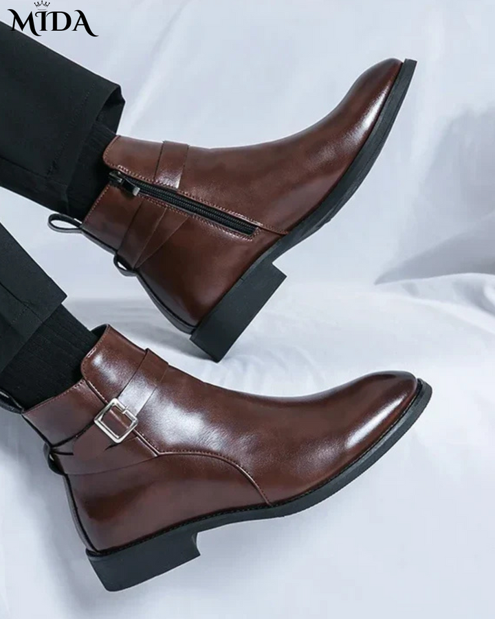 Stride  Genuine Leather Chelsea Boots