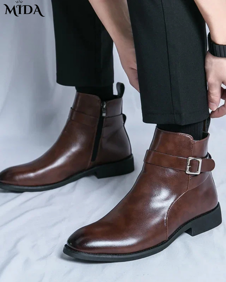 Stride  Genuine Leather Chelsea Boots