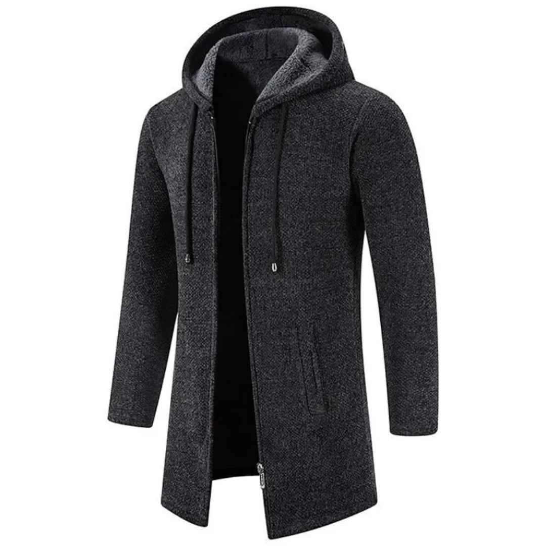 Cilian |  Fleece Hooded Cardigan