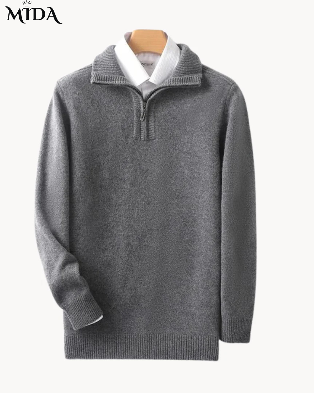 Cato | Wool Quarter Zip Sweater