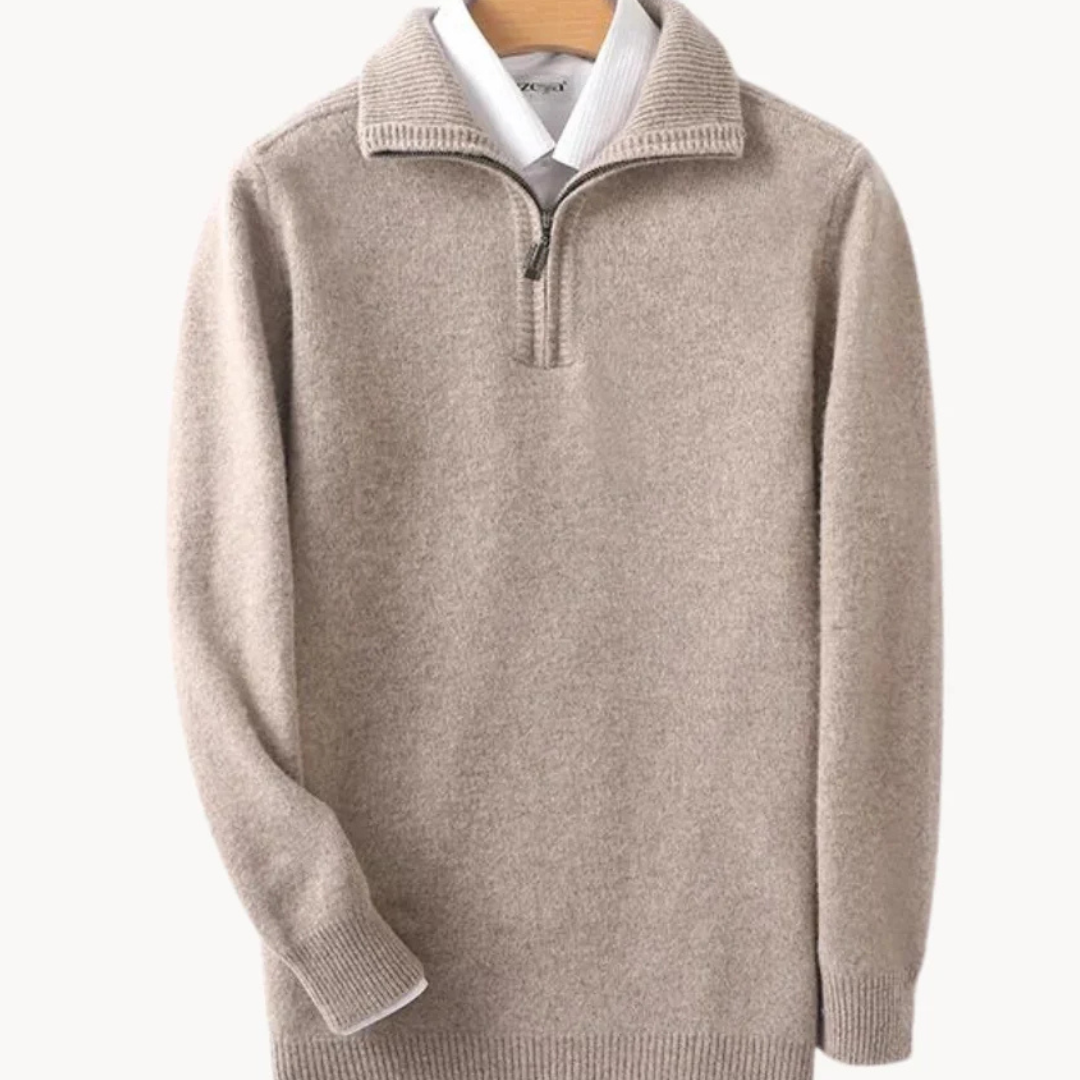 Cato | Wool Quarter Zip Sweater