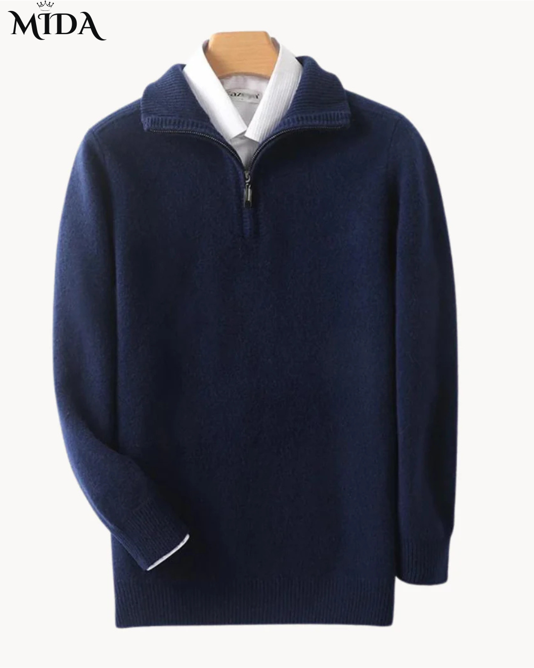Cato | Wool Quarter Zip Sweater