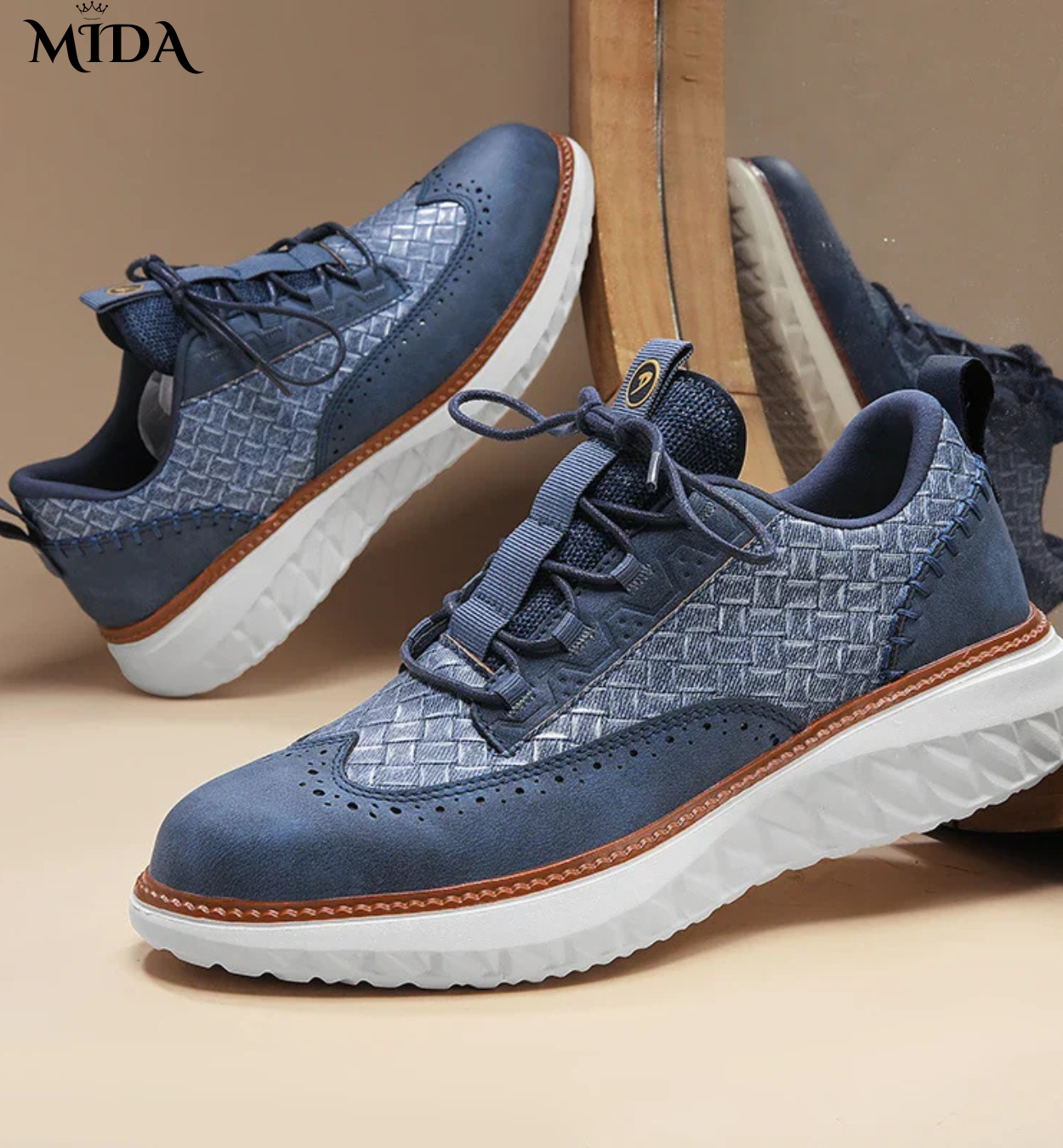 Oxford Ridge Leather Sneakers